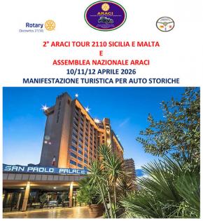 2° TOUR ARACI DISTRETTO 2110 - Assemblea Nazionale Araci 2026.