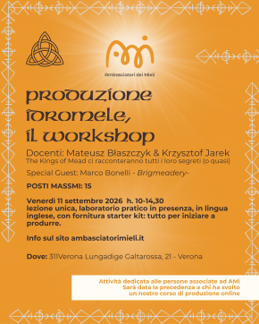Workshop produzione idromele