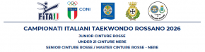 CAMPIONATO ITALIANO UNDER 21 CINTURE NERE 17/10/2026, Corigliano-Rossano (CS)